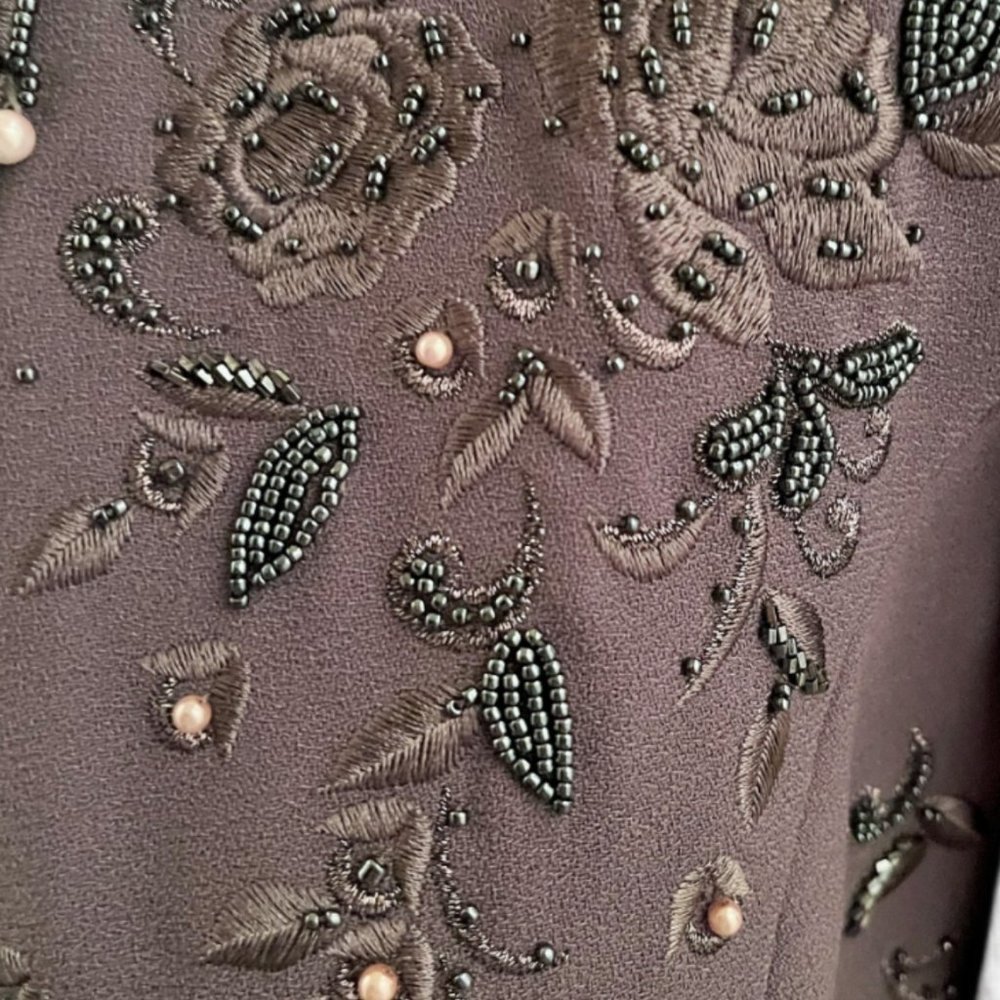 Vintage John Meyer of Norwich Beaded Jacket / Blazer Size 8 - Picture 9 of 9